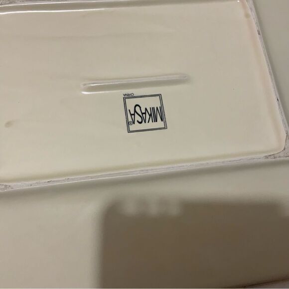 Mikasa Stoneware CHABLIS CW409 Grapes Vines Rectangular Serving Platter - Picture 5 of 7